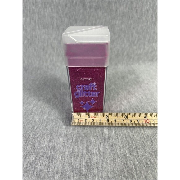 Hemway Craft Glitter Ultra Fine 1/128” Dark Rose Pink, 4.5 Oz/130g, .008”/0.2mm” - Picture 9 of 9